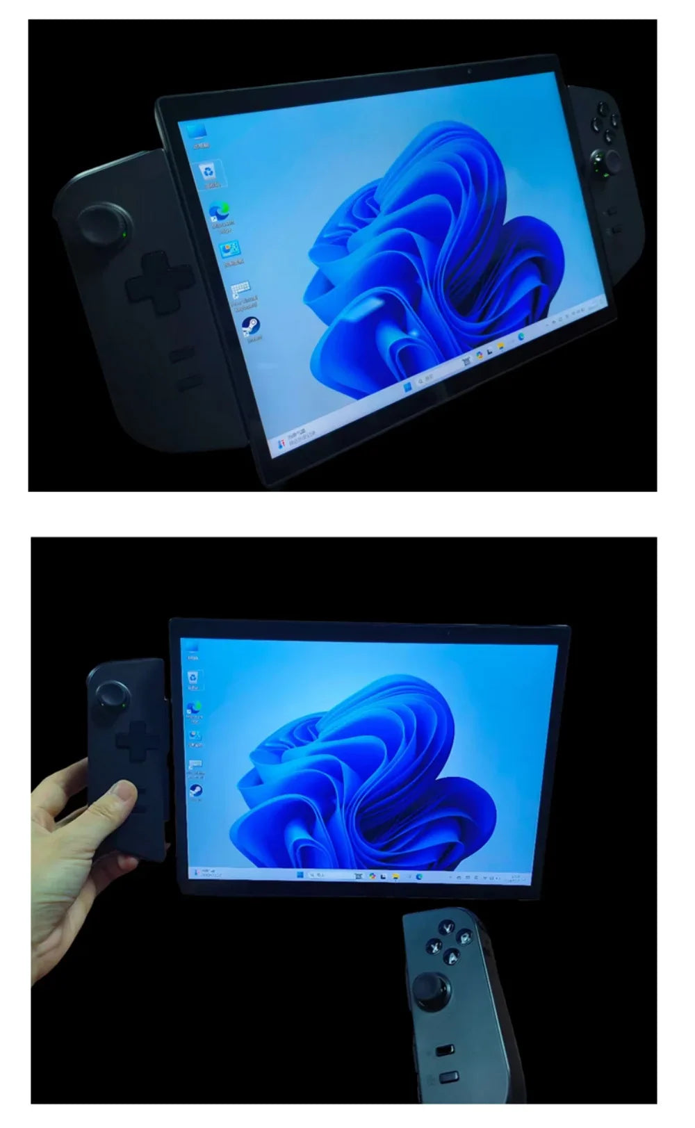 10.5" Handheld Gaming PC Intel N95 16GB RAM 512GB/1TB SSD Gaming PC Portable Mini Laptop with Detachable Gamepad Touch Screen PC