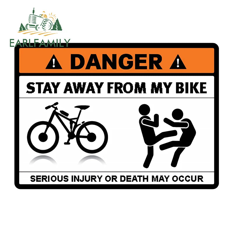 Stay Away From My ATV Sticker – 3D waterproof decal for rides, gear & mischief