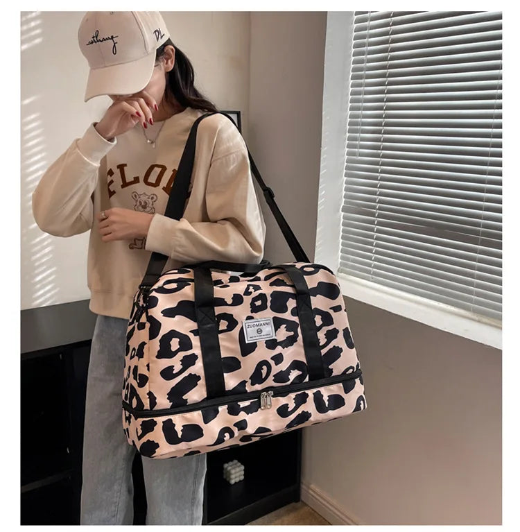 SkyVault Oxford — Waterproof Large-Capacity Travel & Gym Tote for Fashion, Fitness, and Flight