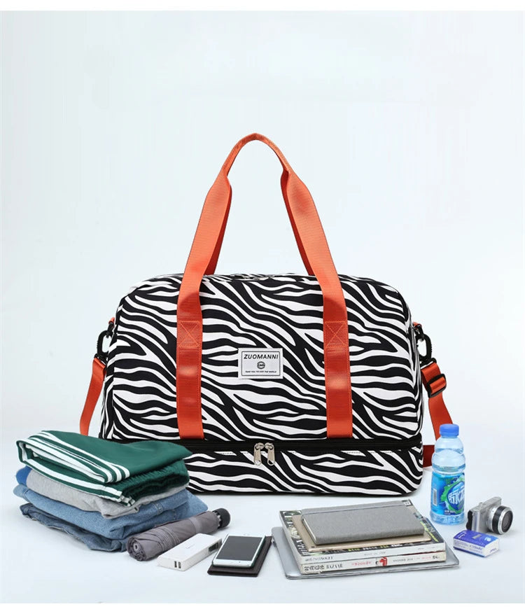 SkyVault Oxford — Waterproof Large-Capacity Travel & Gym Tote for Fashion, Fitness, and Flight