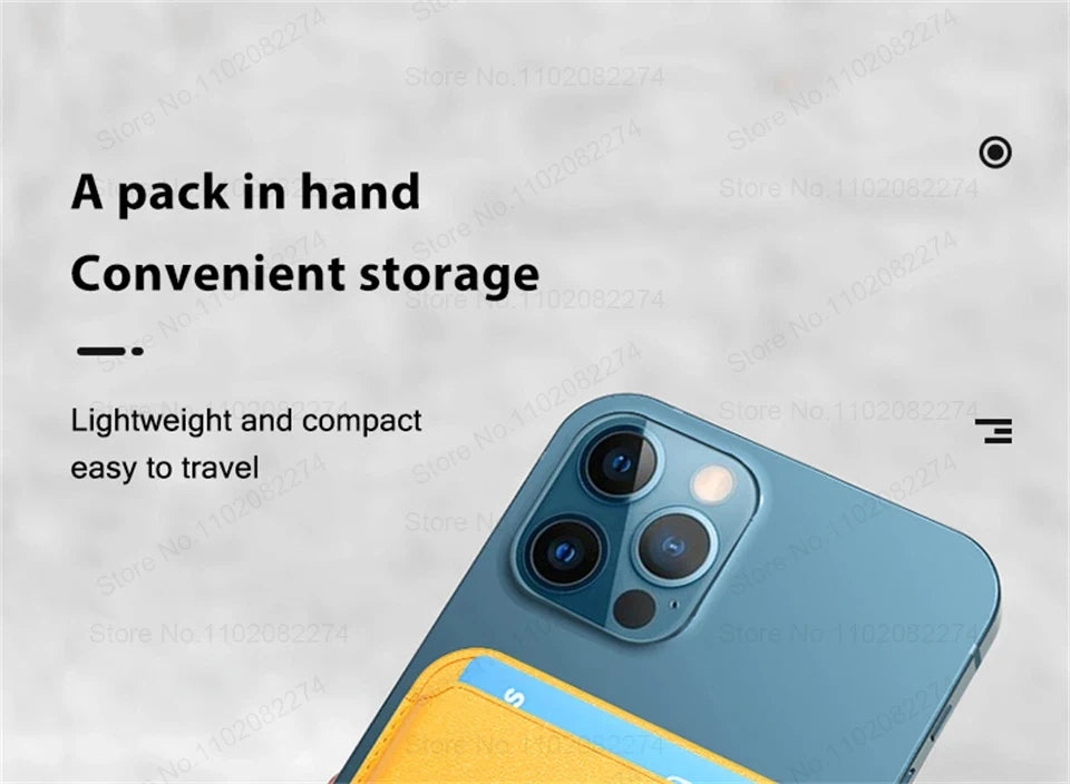 For Magsafe Leather Wallet Case Compatible For Apple iPhone 15 12 13 Pro Max Plus Fashion Magnetic Card Holder Cover Accessories - THOOBO!