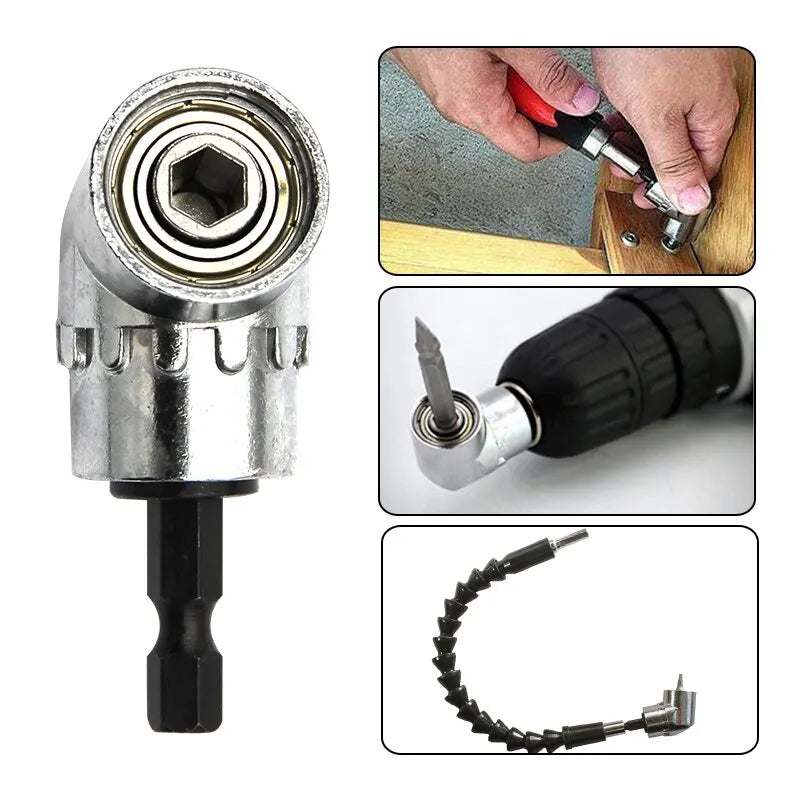 105 Degree Turning Screwdriver Joint Electric Drill Corner Attachment Extension Socket Screwdriver Head Tool - THOOBO!