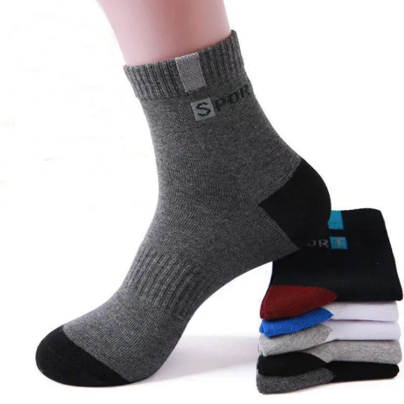 10pairs Breathable Cotton Sports Stockings Men Bamboo Fiber Autumn and Winter Men Socks Sweat Absorption Deodorant Business Sox - THOOBO!