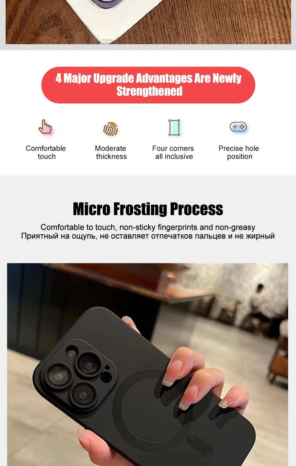 Original For Magsafe Magnetic Case For iPhone 16 13 12 11 14 15 Pro Max Matte Shockproof Cover Wireless Charge Phone Accessories - THOOBO!