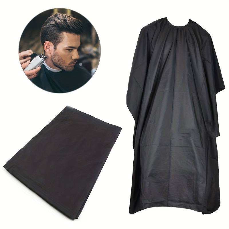 ProCut Hairdressing Cape – Durable, Waterproof Salon Gown for Hair Stylists, Barbers & Home Haircuts (Black 140×90cm)