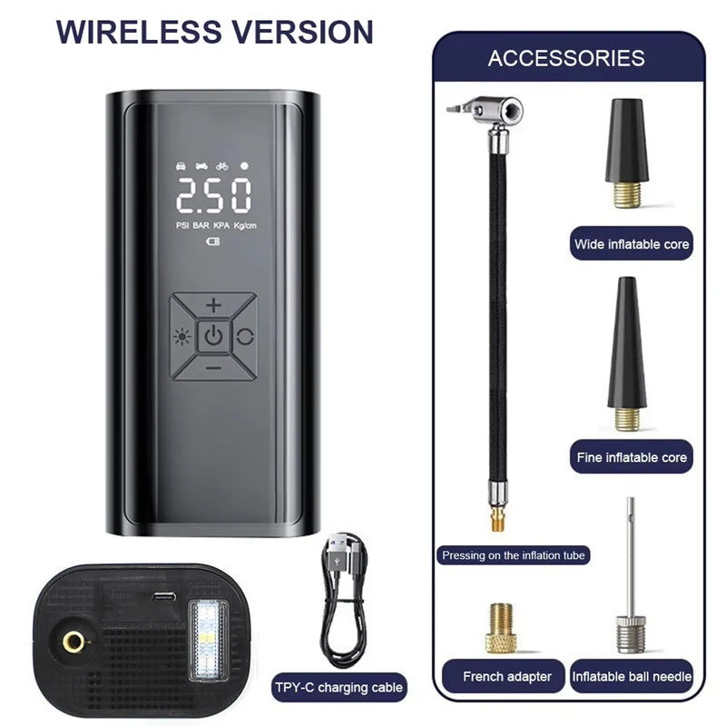 “Pump Commander Pro” Wireless Electric Air Compressor – Inflate Anything, Anywhere, Anytime - THOOBO!