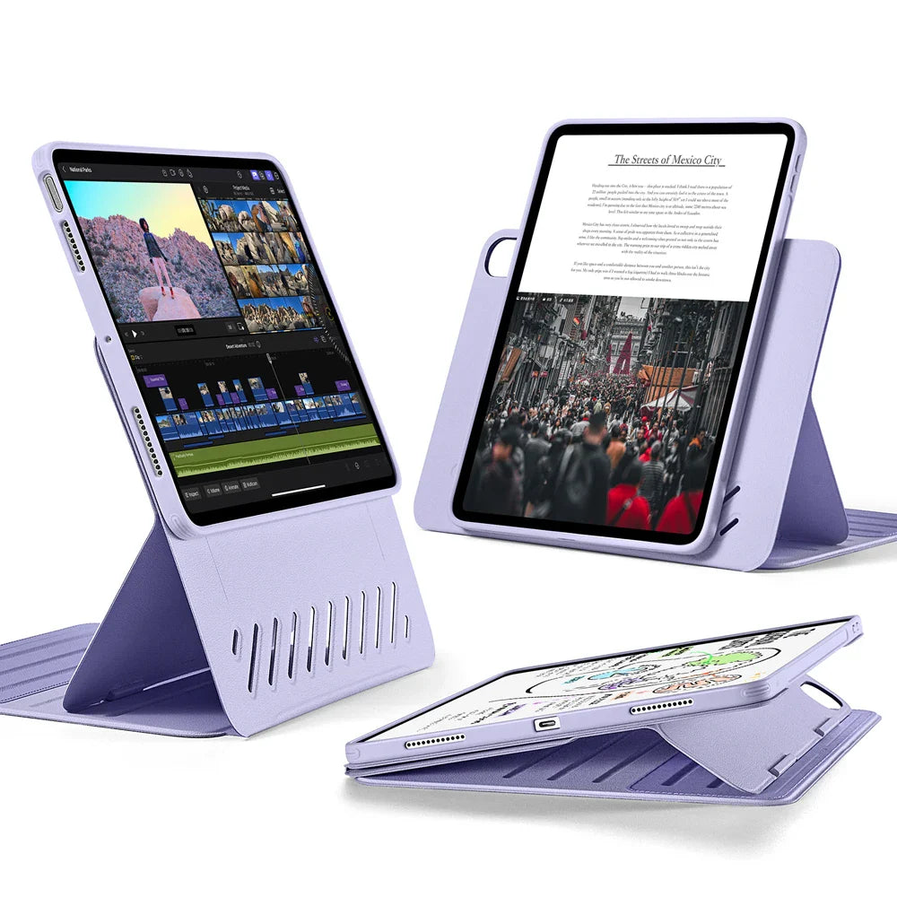 ESR for iPad Air 13 Case M2(2024) iPad iPad Air 4/5/Air 11 inch Case (2022/2020) Removable Magnetic Cover 9 Standing Angles