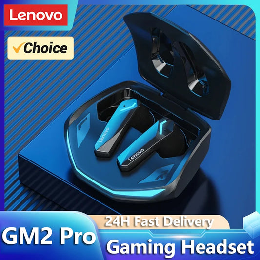 Game On! Lenovo GM2 Pro TWS Wireless Earbuds – Bluetooth 5.3 Sound Boosters for Gamers & Go-Getters