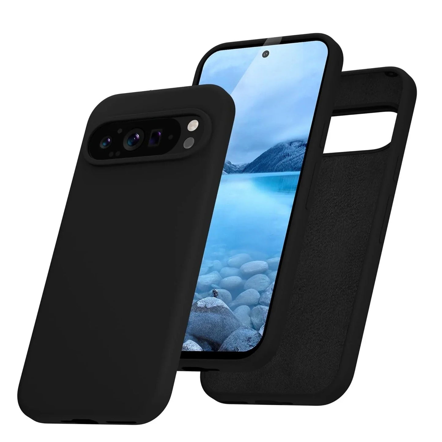 Fashion Liquid Silicone Case for Google Pixel 9 Pro XL 8A 7A 6A 5A Soft Skin Feeling TPU Cover for Google 9A 6 7 8 9 Pro 8Pro