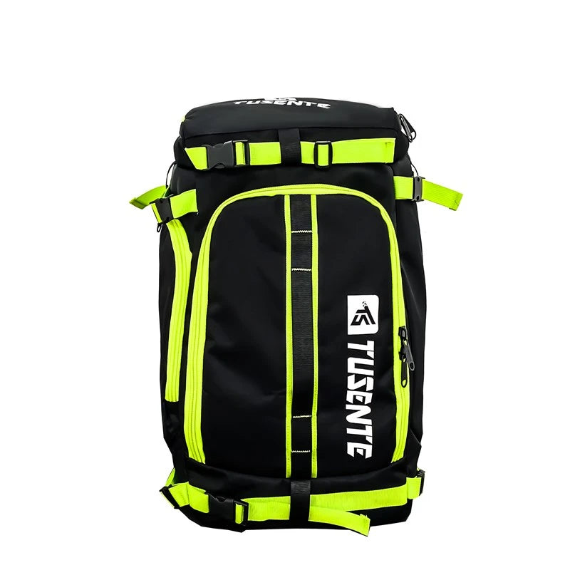 PatchVibe Titan — 75L Waterproof Gym & Travel Backpack w/ Shoe Garage + Laptop Vault