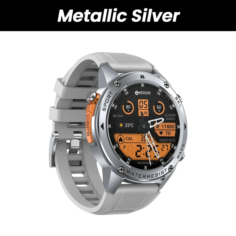 New Zeblaze Stratos 2 Ultra GPS Smart Watch Built-in Compass Barometric Altimeter Dual-band GNSS Voice Calling Smartwatch 10 ATM