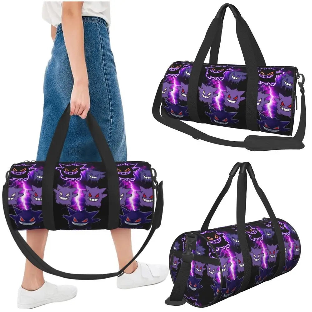 Gengar ShadowPack — Large Waterproof Pokémon Travel & Gym Duffle Bag for Hardcore Trainers