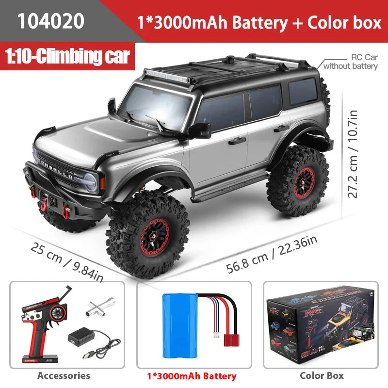 WLtoys 104020 1/10 RC Car 4WD Off-Road Remote Control Climbing Toy