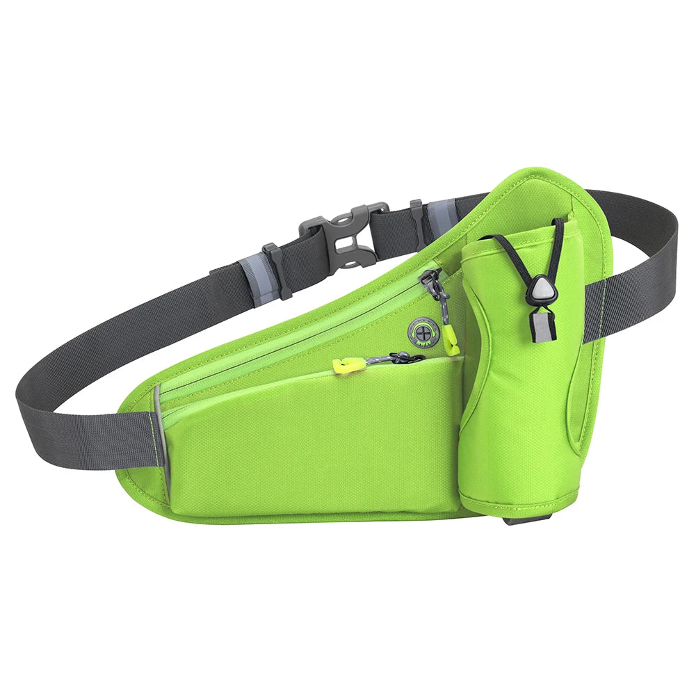 NightSprint HydratePro — Reflective Running Waist Belt With Bottle Holster & Phone Pocket 🏃‍♂️💧