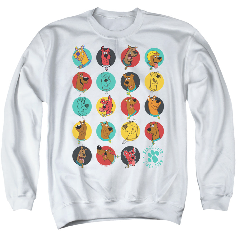 Scooby Doo Zoinks Repeat Mens Crewneck Sweatshirt White Officially Licensed
