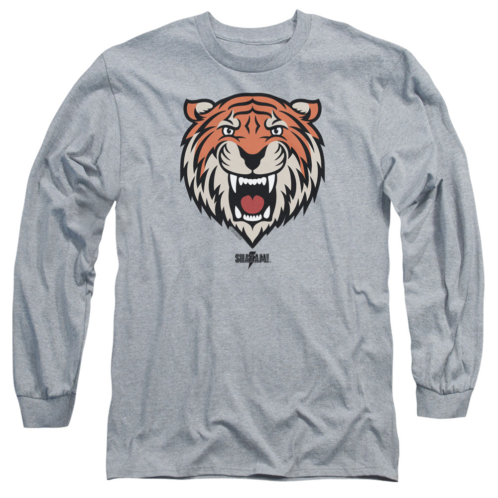 Shazam Movie Tawky Tawny Mens Long Sleeve Shirt Athletic Heather Officially Licensed Officially Licensed