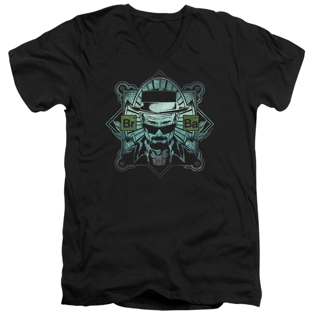 Breaking Bad The Man Mens Slim Fit V-Neck T Shirt Black Officially Licensed