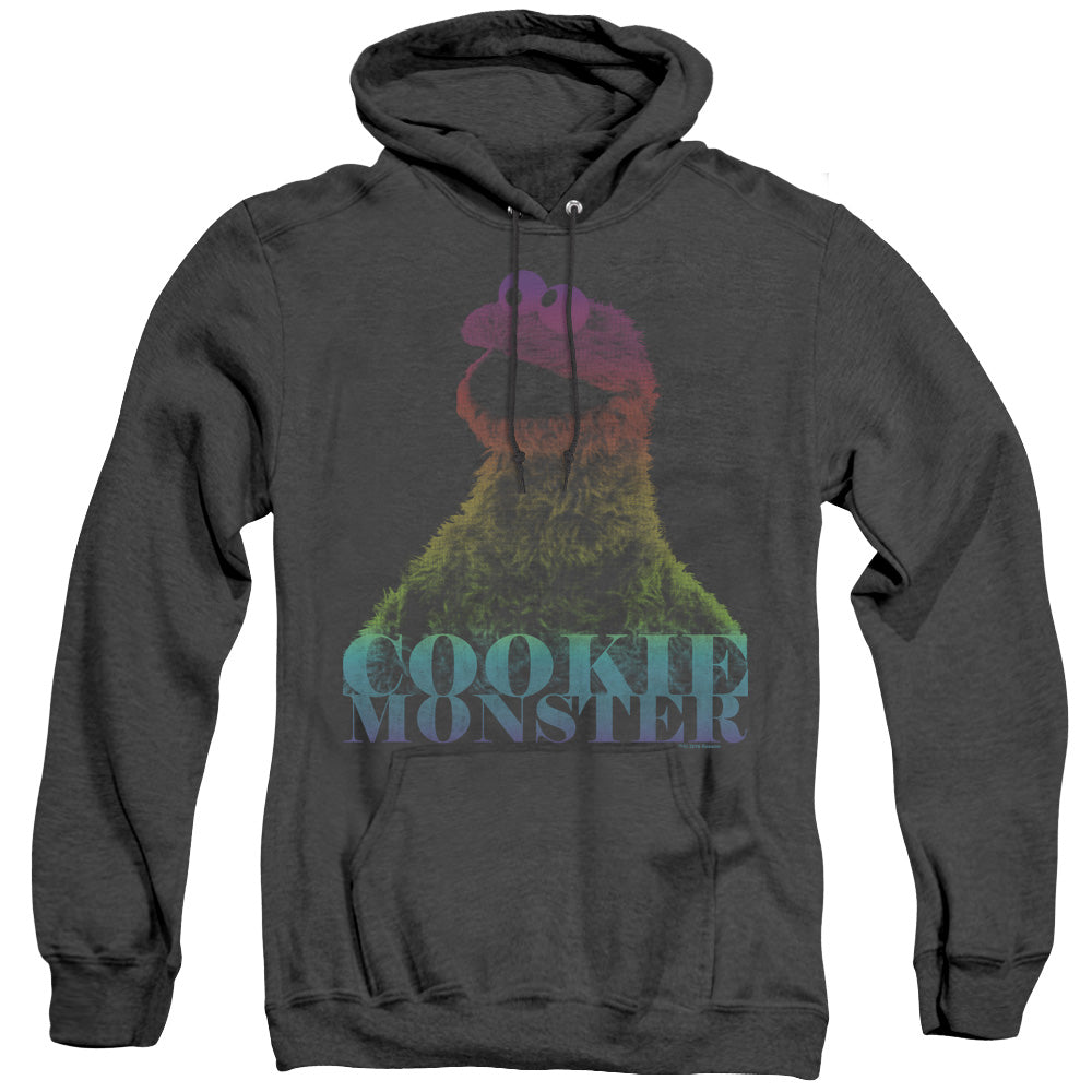 Sesame Street Cm Halftone Heather Mens Hoodie Black Officially Licensed