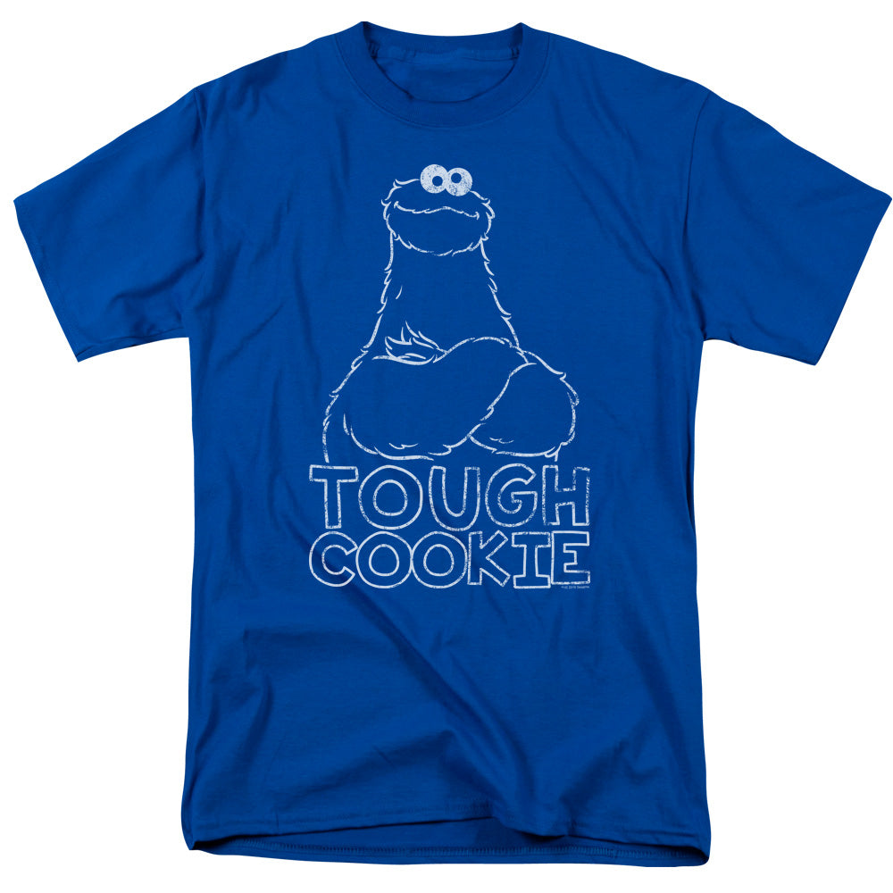 Sesame Street Touch Cookie Mens T Shirt Royal Blue Officially Licensed