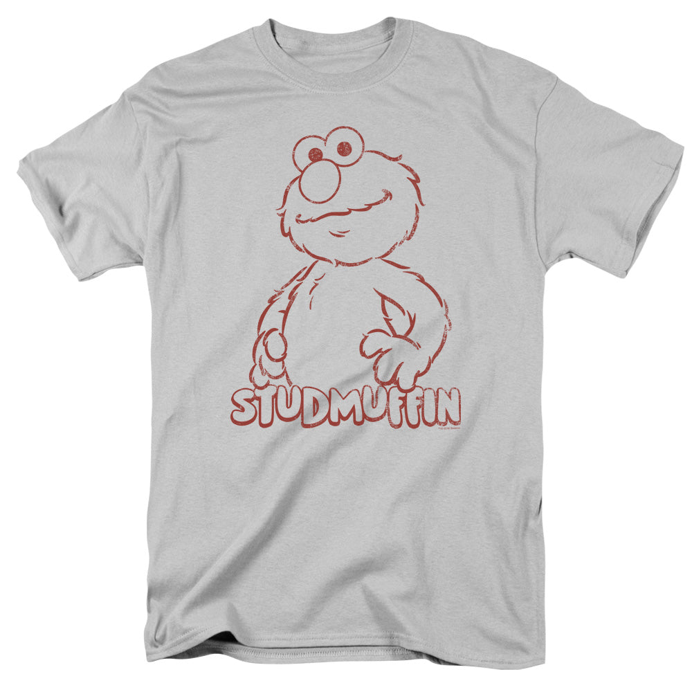 Sesame Street Studmuffin Mens T Shirt Silver Officially Licensed