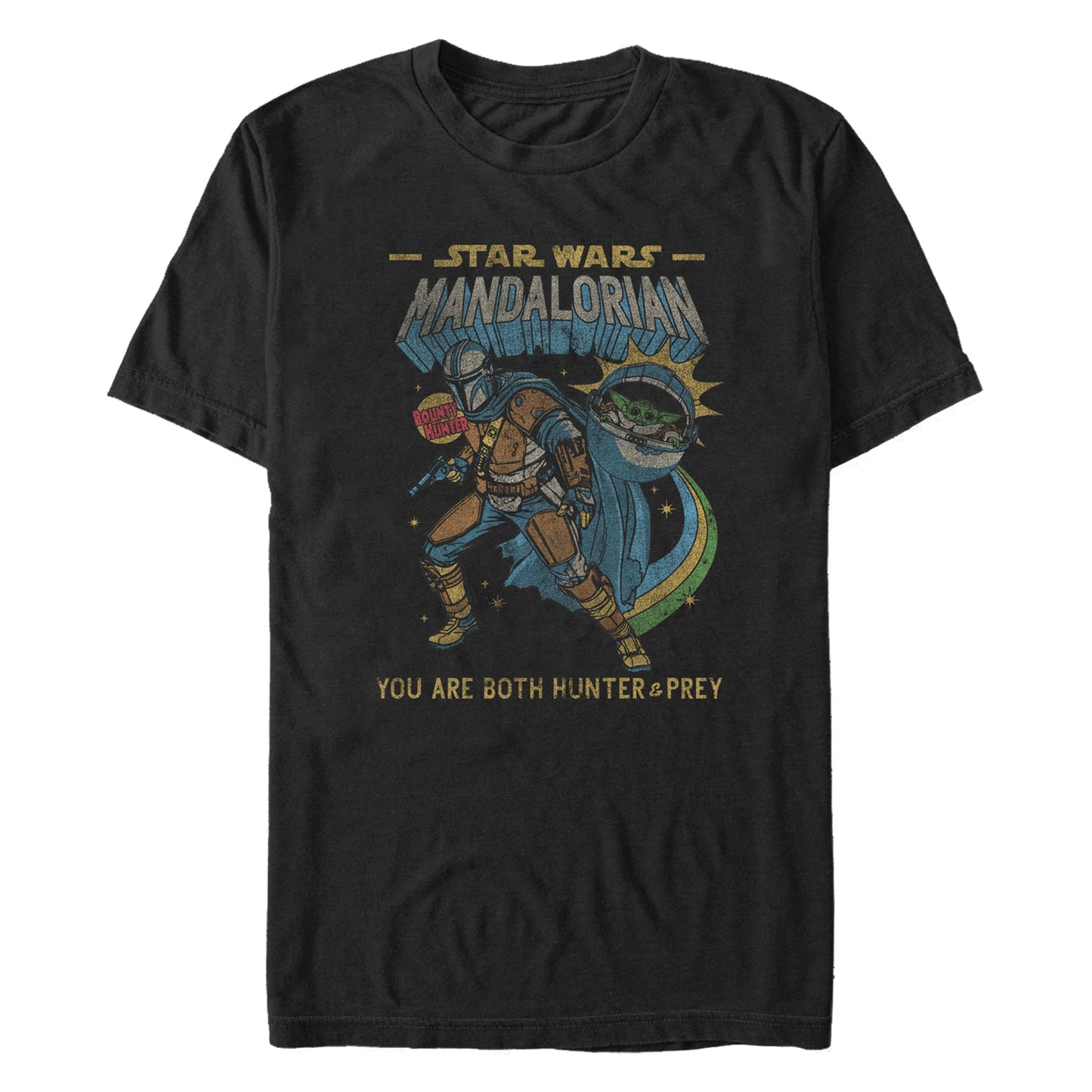 Star Wars Mandalorian Comic Mens T Shirt