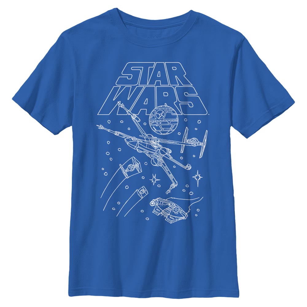 Star Wars Turn and Burn Boys Kids T Shirt