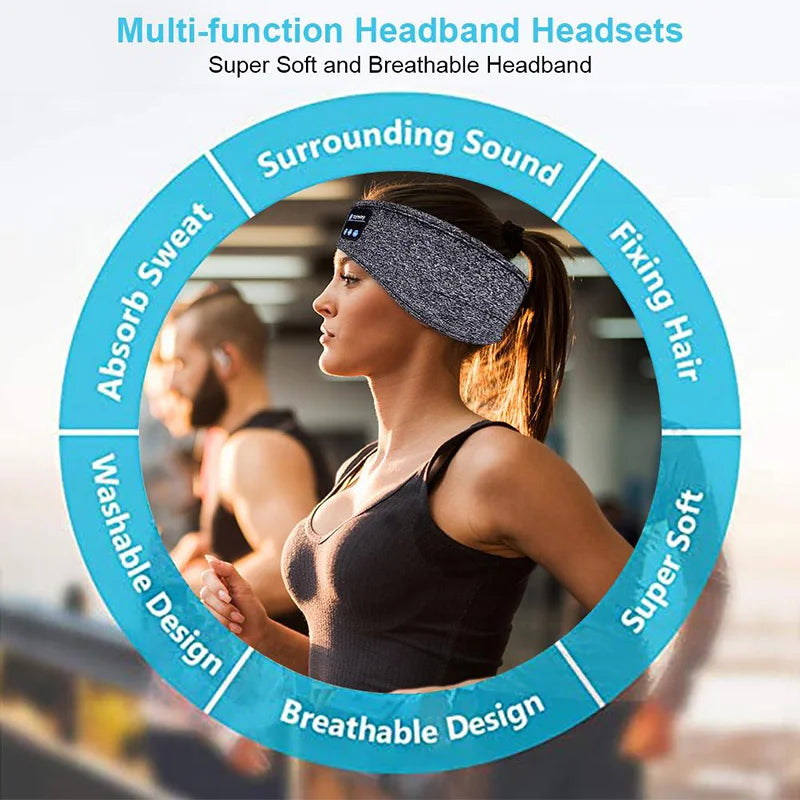 Original Wireless Bluetooth Headset Sports Sleep Headband Eye Mask Fone Bluetooth Earphones Air Pro Earbuds Wireless Headphones - THOOBO!