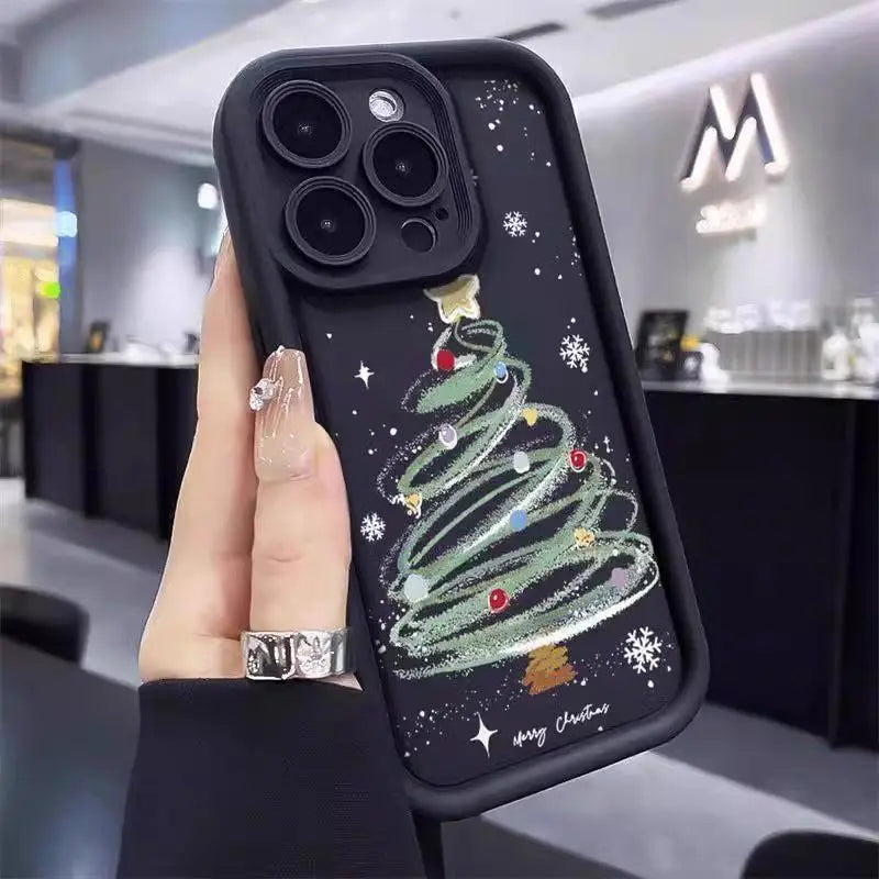 For Samsung Galaxy A56 A36 A26 A54 A16 A17 A15 A06 A07 A25 A55 A35 A14 A34 A24 A05 A05S A32 A52 A23 A53 A33 A04 Christmas Cases