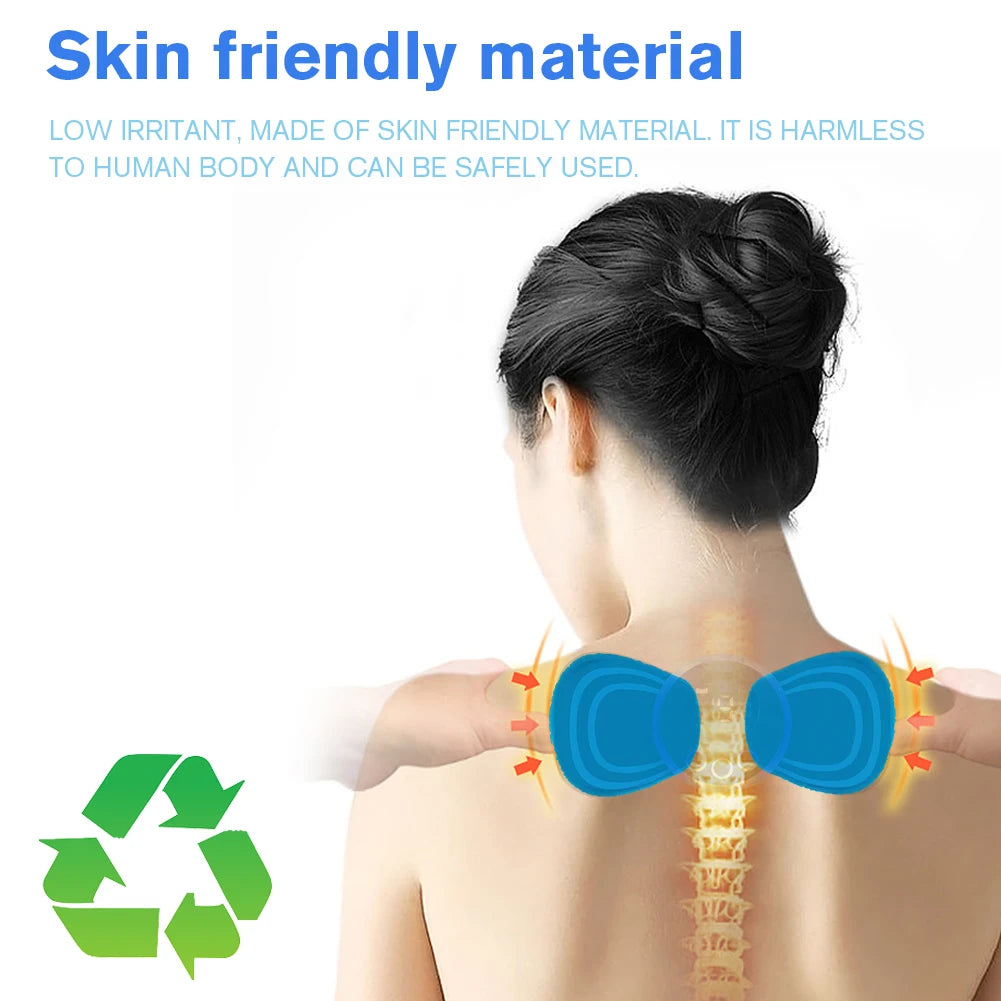 30-80Set Massager Patch Replacement Silicon Gel Muscle Stimulator Sticker Reusable Safe Harmless EMS Neck Trainer Accessories - THOOBO!