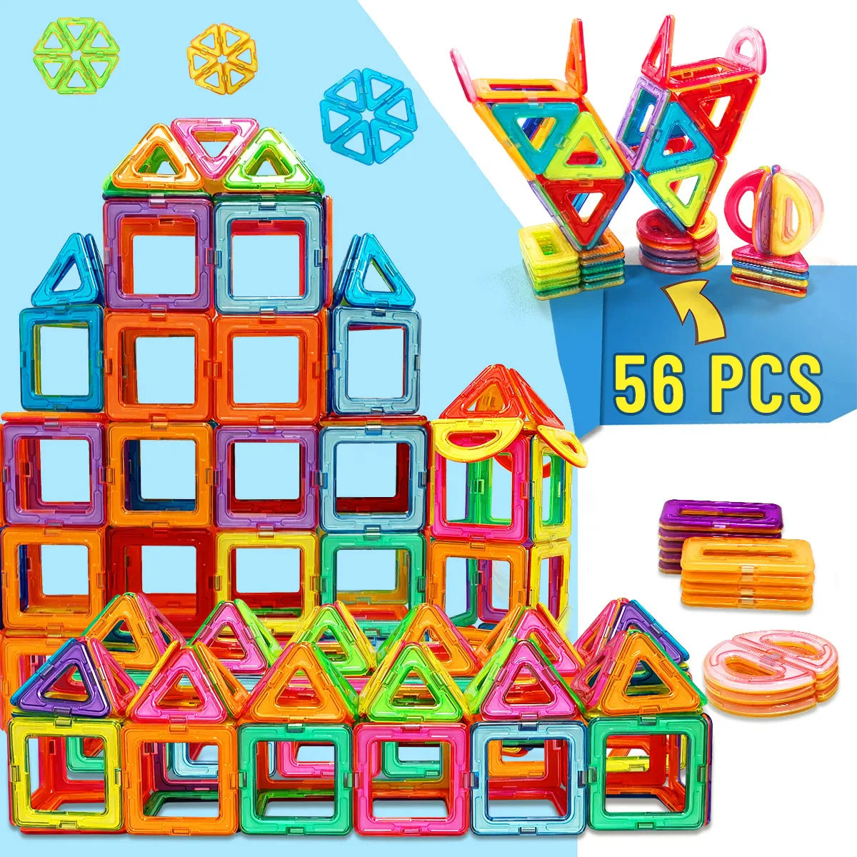 Magnetic Building Blocks for Kids – STEM Construction Learning Toy