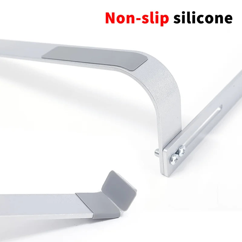 Adjustable Aluminum Laptop Stand Portable Notebook Support Holder For Macbook Pro Computer Riser Stand Cooling Bracket New