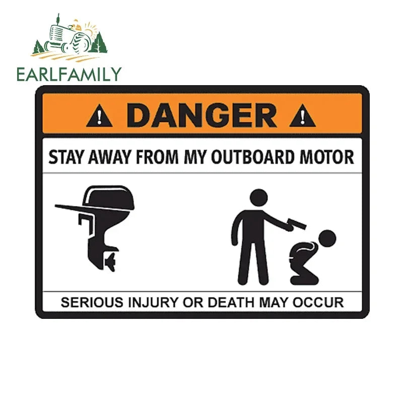 Stay Away From My ATV Sticker – 3D waterproof decal for rides, gear & mischief