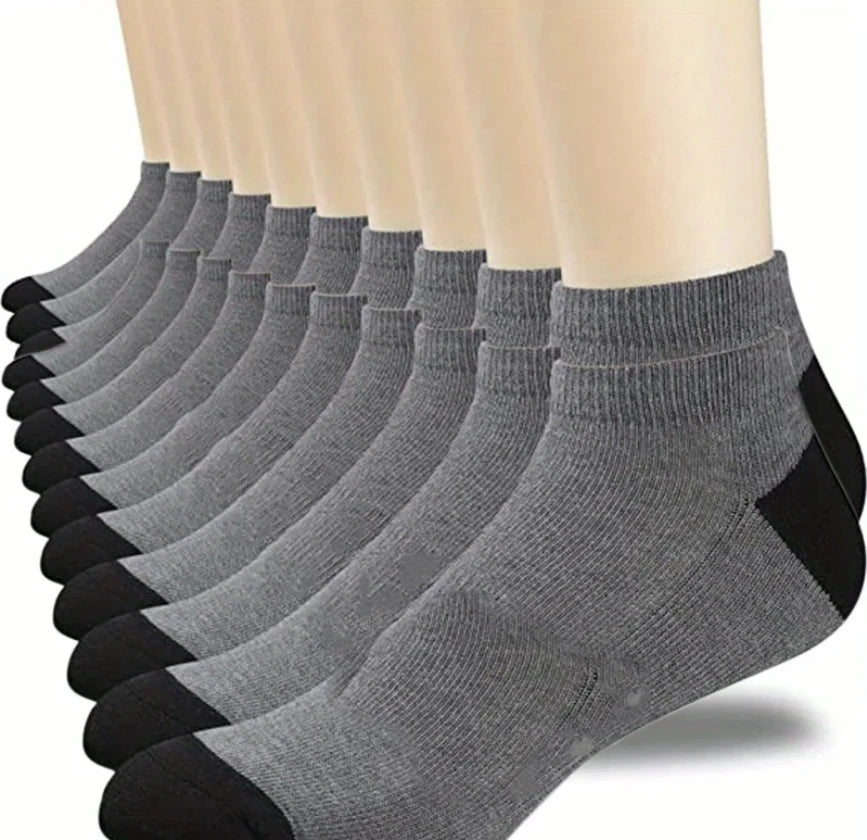 10pairs Breathable Cotton Sports Stockings Men Bamboo Fiber Autumn and Winter Men Socks Sweat Absorption Deodorant Business Sox - THOOBO!