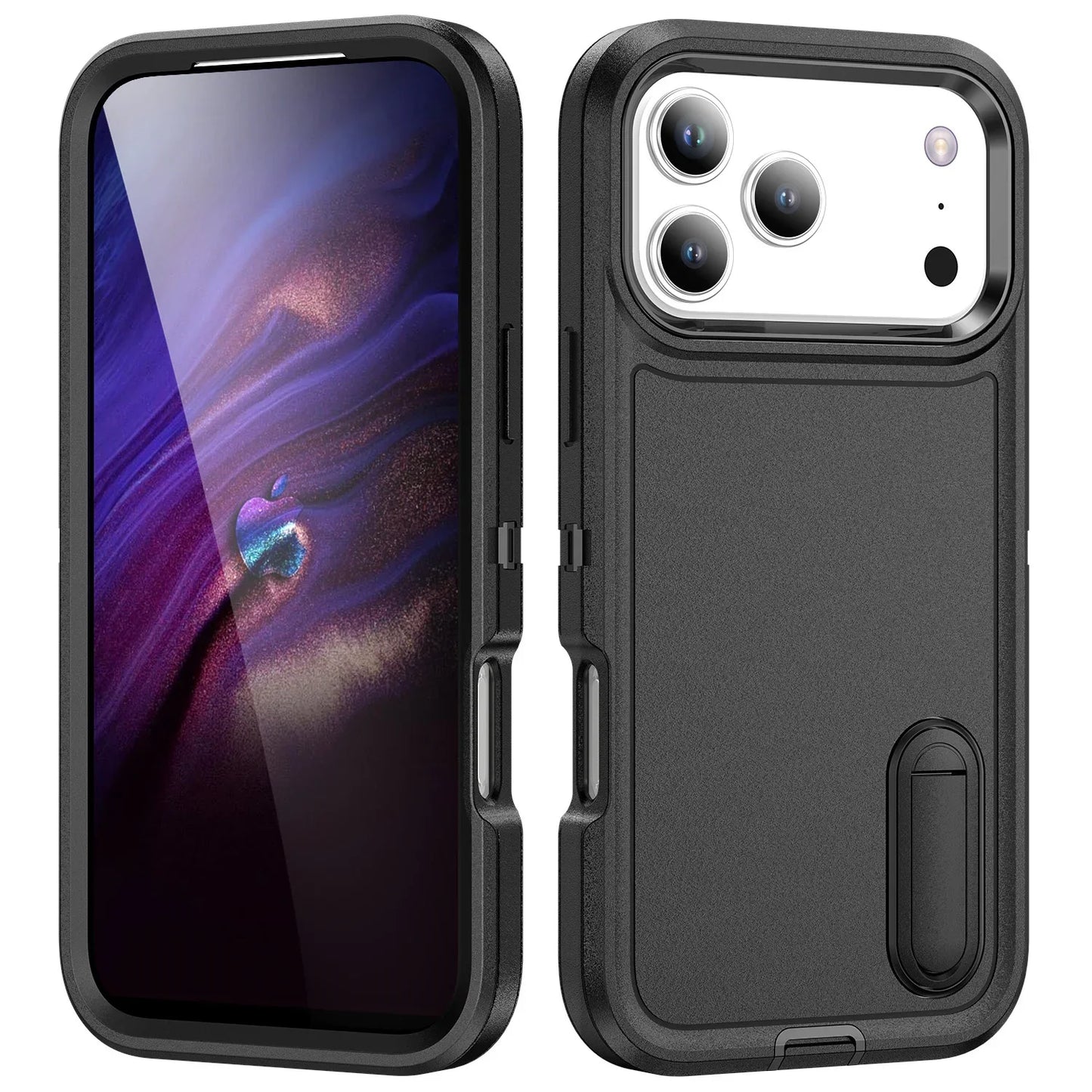 Case For iPhone 17 16 15 14 13 12 11 Pro Max XS Plus Heavy Duty Shockproof Anti-Scratch Rugged Protective with Kickstand Cover