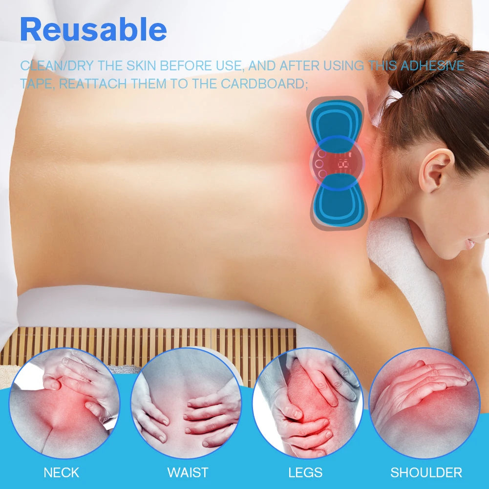 30-80Set Massager Patch Replacement Silicon Gel Muscle Stimulator Sticker Reusable Safe Harmless EMS Neck Trainer Accessories - THOOBO!