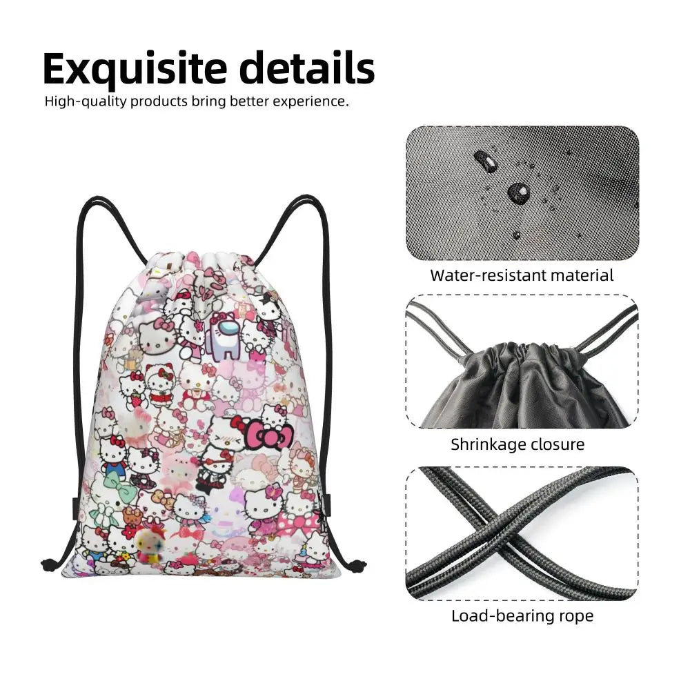 Hello Kitty Drawstring Backpack — Cute Strength, Daily Charm, Universal Smile