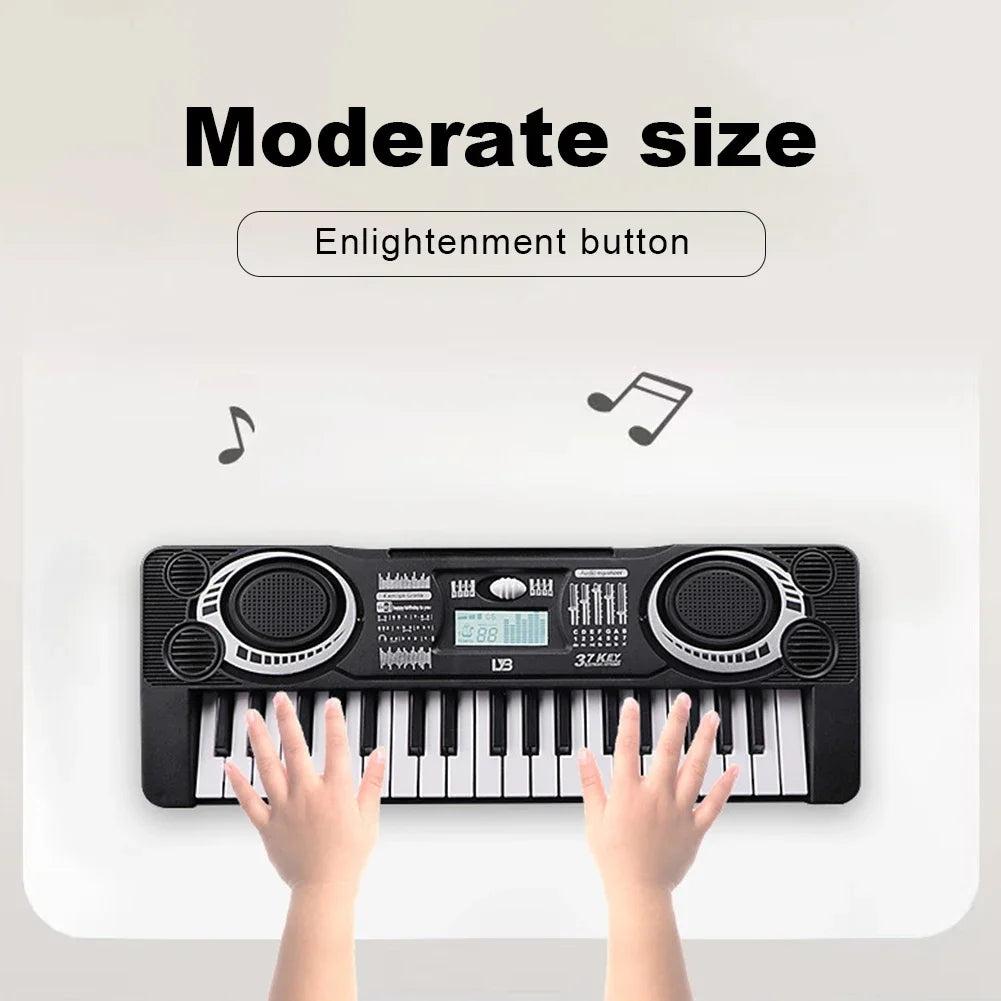 Digital Electronic Piano Kids Educational Toy Portable 37 Keys Electronic Piano Keyboard Children Musical Instrument - THOOBO!