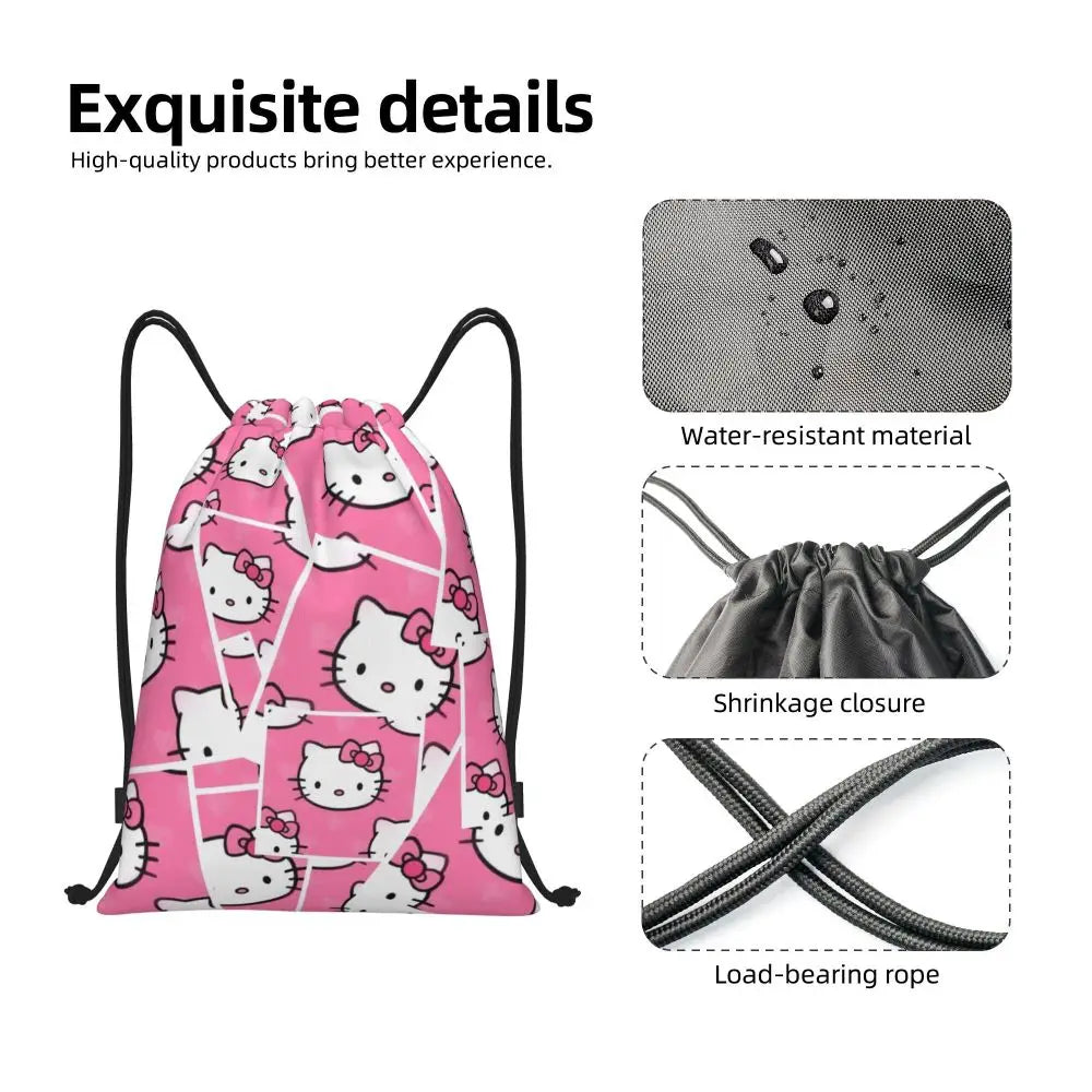 Hello Kitty Drawstring Backpack — Cute Strength, Daily Charm, Universal Smile