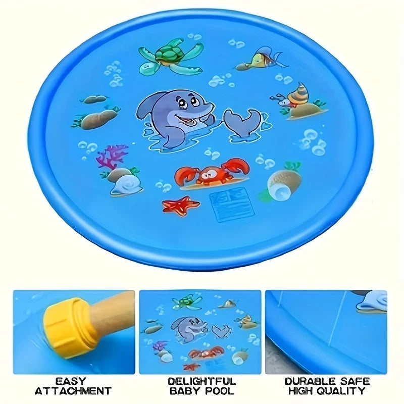 Kids Inflatable Spray Mat Water Sprinkler Pad Outdoor Play Toy