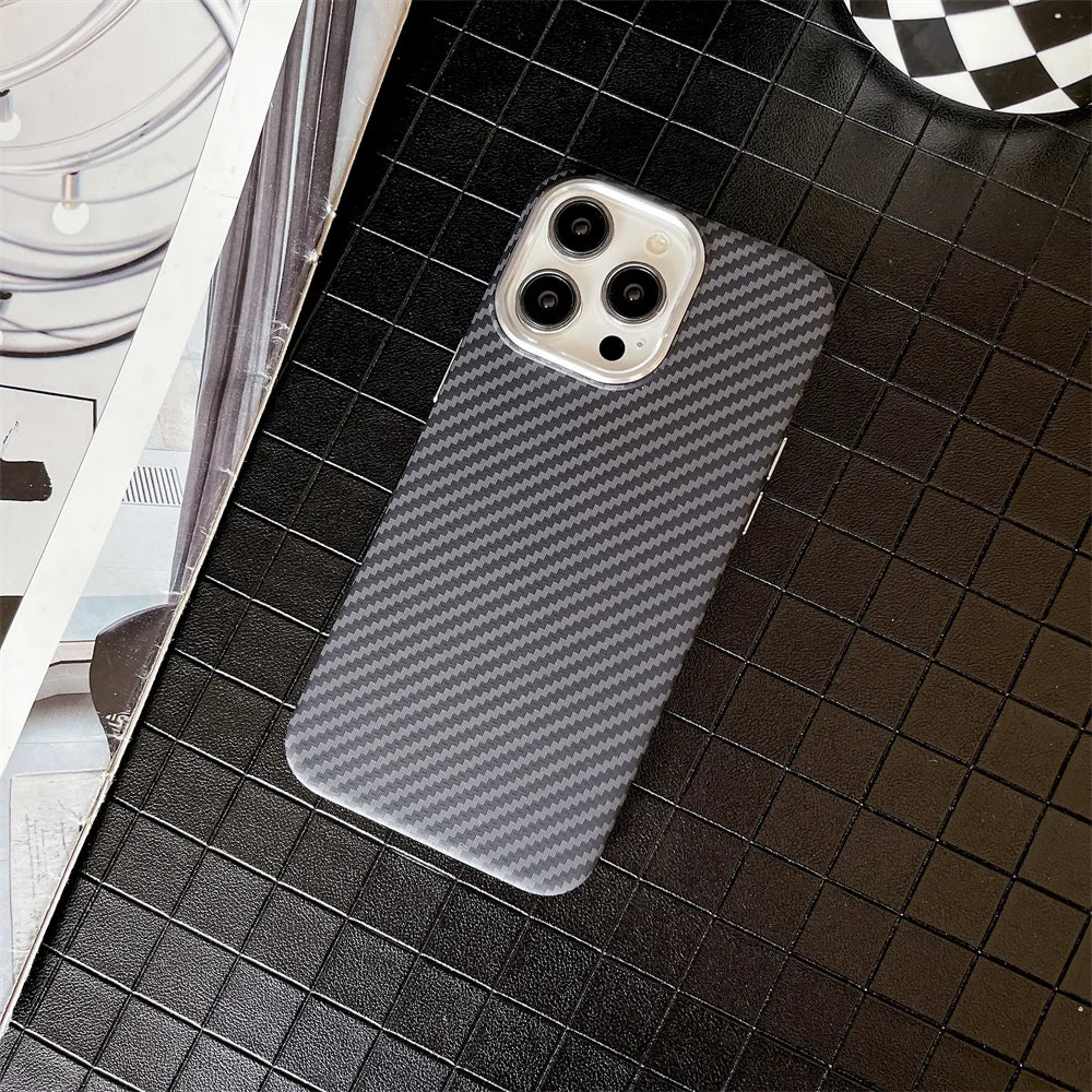 Colourful Kevlar Pattern For Magsafe Magnetic Phone Case For iPhone 16 15 11 12 13 14 Pro Max Luxury Wireless Charge Matte Cover