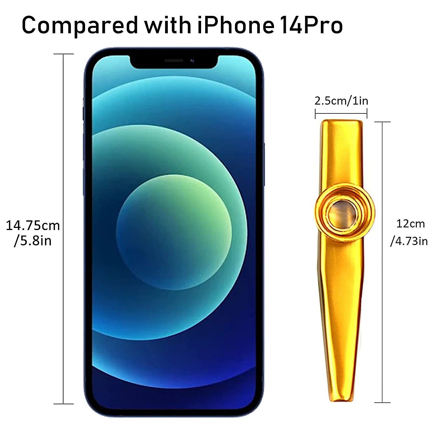 Metal Kazoo Musical Instruments Flutes Diaphragm Mouth Kazoos Musical Instruments Good Companion for Guitar - THOOBO!