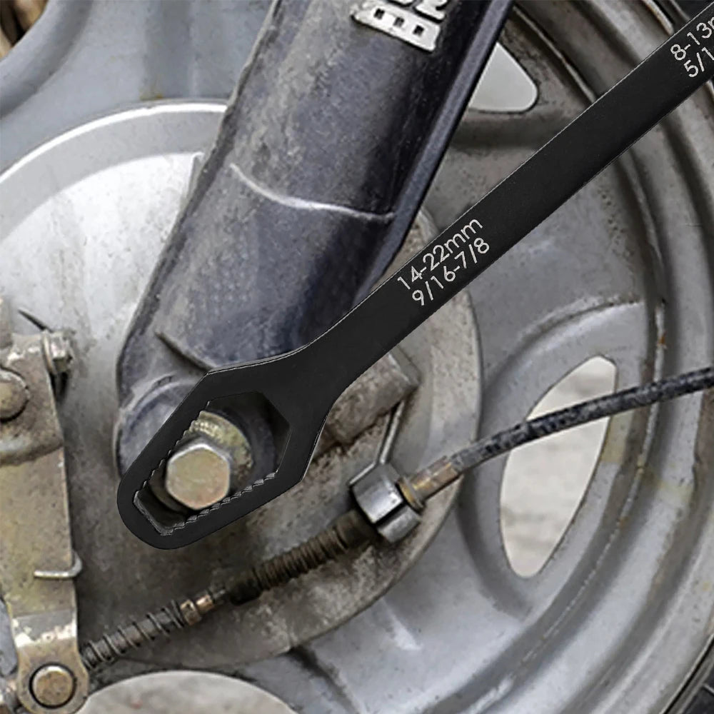 QuickFix TwinTorque Wrench – Double-Headed Self-Tightening Spanner for 8–22mm | Chrome Vanadium Beast Mode Tool! - THOOBO!