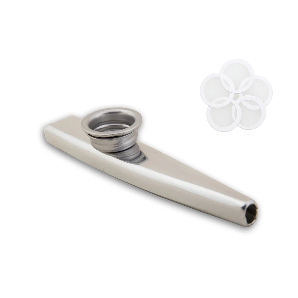 Metal Kazoo Musical Instruments Flutes Diaphragm Mouth Kazoos Musical Instruments Good Companion for Guitar - THOOBO!