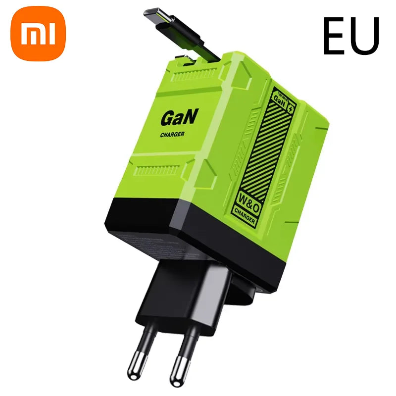 Xiaomi 120W GaN Super Charger with Retractable Cables – The Gift of Instant Power 🎄🔋