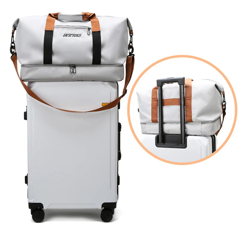 AquaVault Pro — Oxford Waterproof Travel & Gym Tote with Shoe Compartment