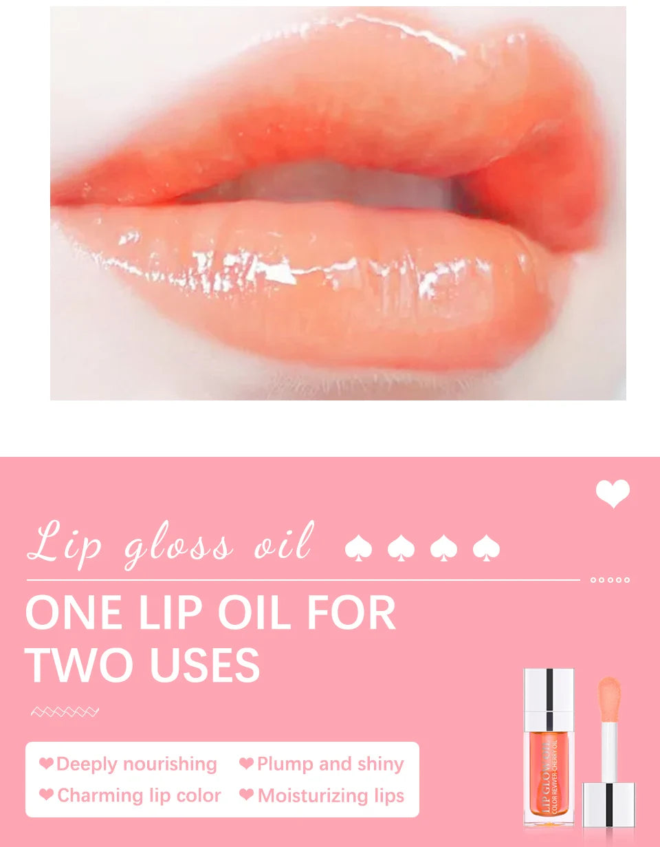 Moisturizing Lip Balm Original Lip Oil Gloss Care of the Lips Benetitnt for Lips Plumping Exfoliating Pink Plumping Gloss Oil - THOOBO!