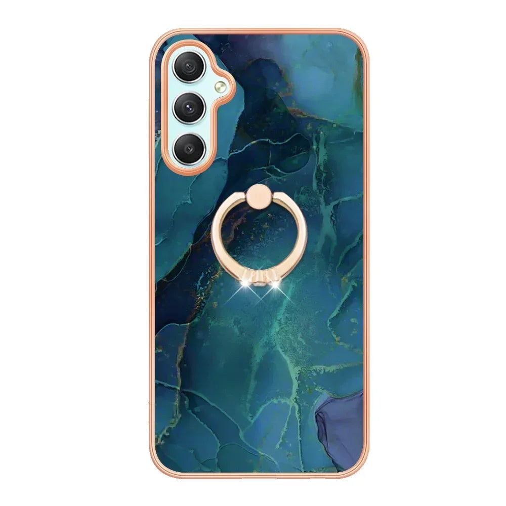 Phone Case For Samsung Galaxy S20 S21 S22 S23 S24 Ultra A15 A25 A35 A55 A14 A24 A34 A54 Protect Cover Ring Holder Slim Fit Coque