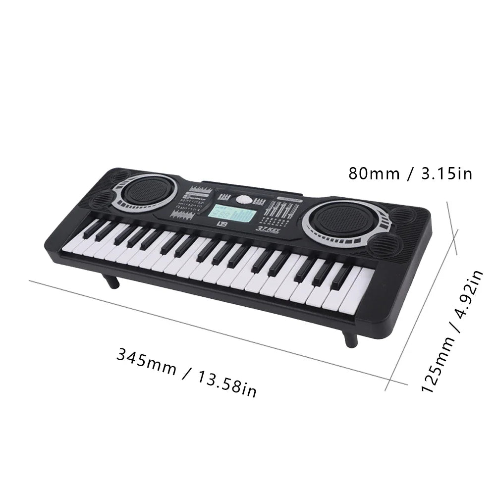 Digital Electronic Piano Kids Educational Toy Portable 37 Keys Electronic Piano Keyboard Children Musical Instrument - THOOBO!
