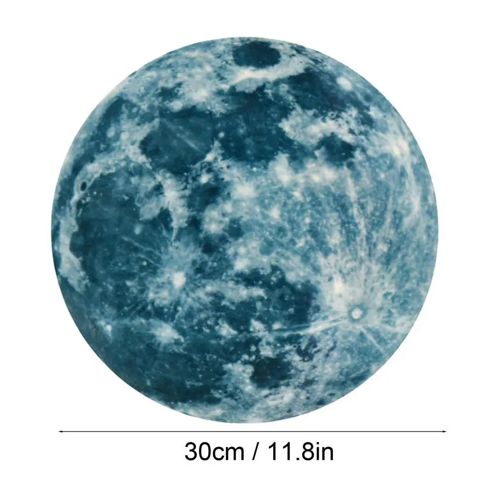 5/12/20/30/40CM Luminous Moon Wall Stickers Aesthetic PVC Fluorescent Self-Adhesive Decal Home Living Room Bedroom Wallpaper - THOOBO!