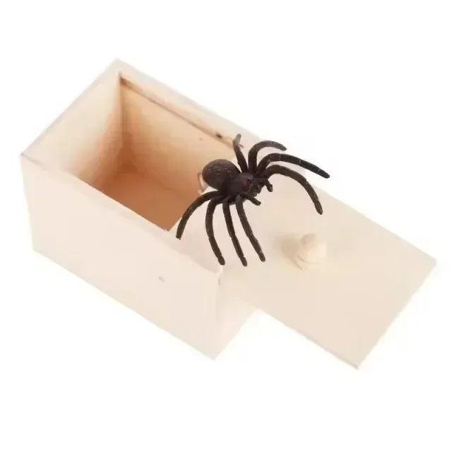 Spider Surprise Wooden Prank Box
